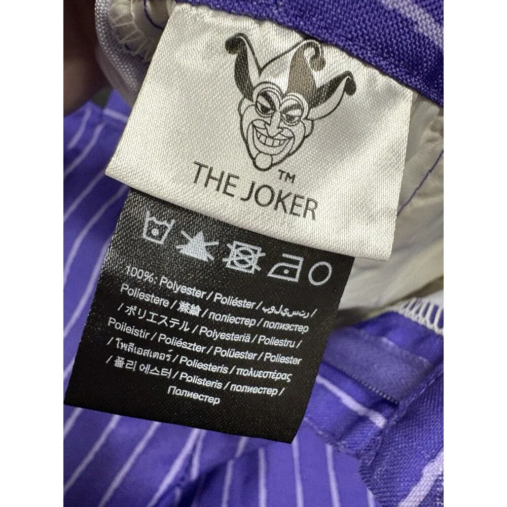 The Joker Halloween Costume Suitmeister Youth XL 14-16 Purple Jacket Tie Pants